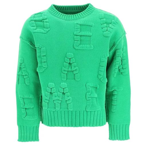 men Embossing sweater knit pullover knitwear Long Sleeve jumper cotton winter men custom knitted sweater